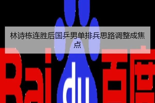 林诗栋连胜后国乒男单排兵思路调整成焦点